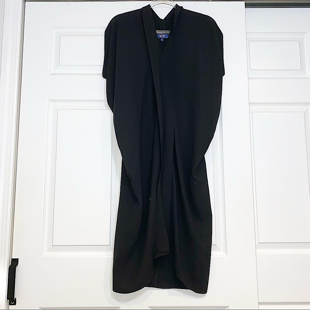 RACHEL ROY BLACK TEA LENGTH MIDI DRESS SIZE SMALL
